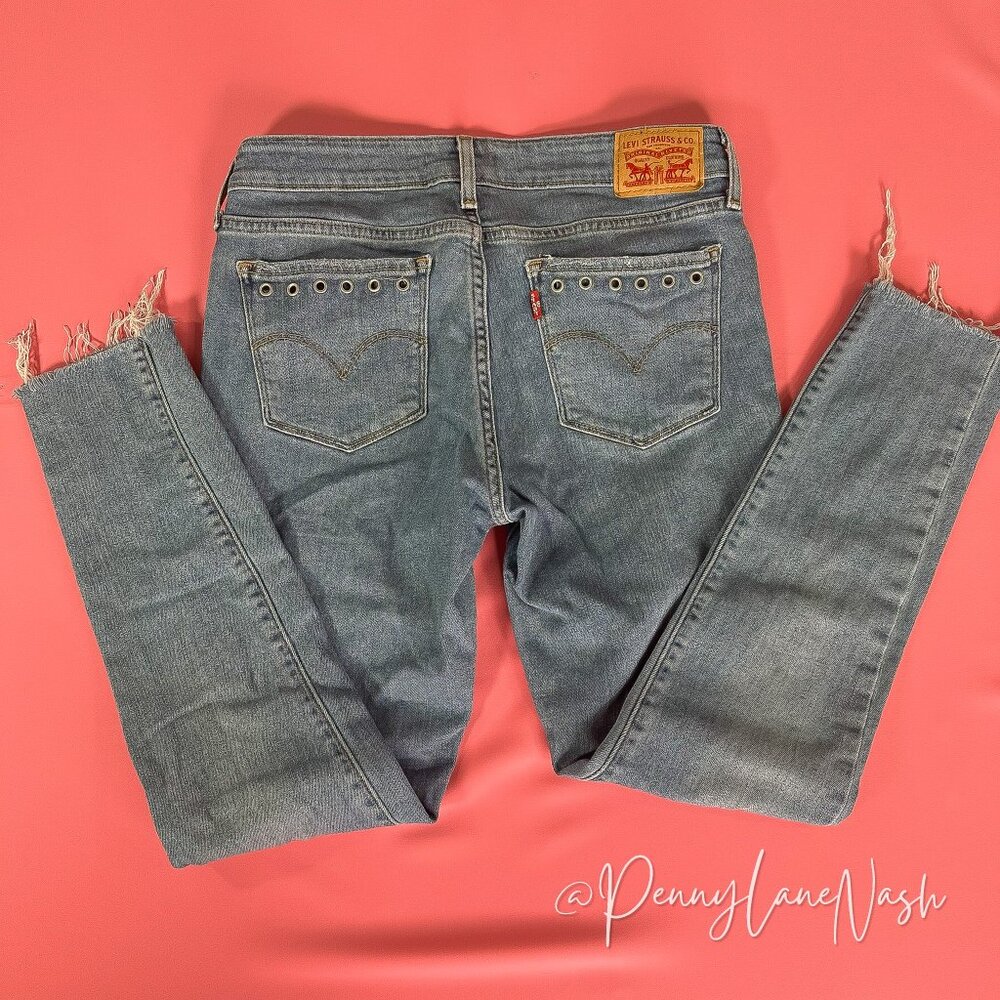Levi's  711 Skinny Ankle Denim Jeans Chelsea Bling Size 29 - Picture 9 of 12